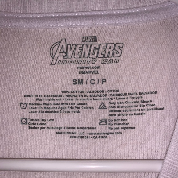 Avengers infinity war quarter sleeve Tshirt SM/C/P - Picture 6 of 7
